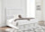 Ashley Chalanna White King Upholstered Storage Bed with Dresser