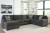 Ashley Ballinasloe Platinum 3-Piece sectional with Double Chaise