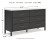 Ashley Cadmori Brown King Upholstered Panel Bed with Dresser