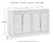 Ashley Chalanna White California King Upholstered Storage Bed with Dresser and Nightstand