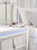 Ashley Chalanna White California King Upholstered Storage Bed with Dresser and Nightstand