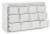 Ashley Chalanna White California King Upholstered Storage Bed with Dresser Ashley Chalanna White California King Upholstered Storage Bed with Dresser