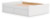 Ashley Onita White Queen Platform Bed with 1 Side Storage