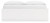 Ashley Onita White King Platform Bed with 2 Side Storage