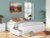 Ashley Onita White King Platform Bed with 1 Side Storage