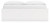 Ashley Onita White King Platform Bed with 1 Side Storage