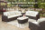 Ashley Kimora Beige Dark Brown 3-Piece Outdoor Sectional