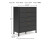 Ashley Cadmori Brown Full Upholstered Panel Bed with Mirrored Dresser and Chest