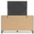 Ashley Cadmori Brown Full Upholstered Panel Bed with Mirrored Dresser