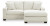 Ashley Amesley Ivory Sofa Chaise