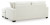 Ashley Amesley Ivory Sofa Chaise