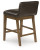 Ashley Cabalynn Oatmeal Light Brown Counter Height Barstool (Set of 2)
