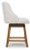 Ashley Cabalynn Oatmeal Light Brown Counter Height Barstool (Set of 2) D974-324