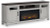 Ashley Darborn Gray Brown 88" TV Stand with Electric Fireplace W100/13/W796/68