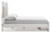 Ashley Altyra White Queen Upholstered Storage Bed B2640/54S/57/96