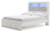 Ashley Altyra White Queen Upholstered Bookcase Bed with Storage B2640/54S/65/96