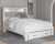 Ashley Altyra White Queen Upholstered Bookcase Bed with Storage B2640/54S/65/96