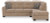 Benchcraft Olten Mocha 2-Piece Sectional with Chaise 31304/17/66