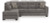 Benchcraft Olten Graphite 2-Piece Sectional with Chaise 31305/17/66