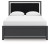 Ashley Birmonton Black Queen Upholstered Panel Bed