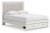 Ashley Birmonton White Queen Upholstered Panel Storage Bed