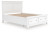Ashley Fortman White Queen Panel Storage Bed