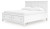 Ashley Fortman White California King Panel Storage Bed