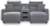 Ashley ModMax II Salt and Pepper 3-Piece Power Reclining Sectional with Chaise 65906/57/62/79