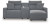 Ashley ModMax II Salt and Pepper 3-Piece Power Reclining Sectional with Chaise 65906/57/62/79
