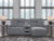 Ashley ModMax II Salt and Pepper 3-Piece Power Reclining Sectional with Chaise 65906/57/62/79