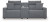 Ashley ModMax II Salt and Pepper 3-Piece Power Reclining Sectional 65906/57/58/62
