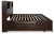 Ashley Vanmore Dark Brown King Storage Bed