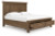 Ashley Vandenmore Medium Brown King Panel Storage Bed