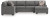 Ashley Newellen Greystone 3-Piece Sleeper Sectional with Chaise 48405/17/48/71