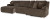 Ashley Top Tier Chocolate 4-Piece Reclining Sectional with Chaise