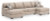 Ashley Newellen Greystone 3-Piece Sectional with Double Chaise
