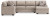 Benchcraft Newellen Hemp 3-Piece Sectional with Chaise