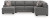 Ashley Newellen Greystone 3-Piece Sectional with Chaise 48405/17/34/48