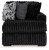 Ashley Midnight-Madness Chocolate 3-Piece Sectional with Chaise 98104/16/17/34