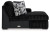 Ashley Midnight-Madness Chocolate 3-Piece Sectional with Chaise 98104/16/17/34
