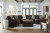 Ashley Midnight-Madness Chocolate 3-Piece Sectional with Chaise 98104/16/17/34