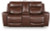 Ashley Momentum Moves Mahogany Power Reclining Loveseat with Console