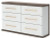 Ashley Mazilar Brown White Dresser