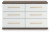 Ashley Mazilar Brown White Dresser