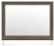 Ashley Mazilar Brown Bedroom Mirror