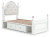 Ashley Maylilly White Twin Upholstered Panel Storage Bed Ashley Maylilly White Twin Upholstered Panel Storage Bed