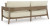 Ashley Serene Bay Dark Brown White Outdoor Sofa and Loveseat