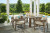 Ashley Serene Bay Dark Brown Outdoor Dining Table and 6 Chairs P671/625/602A(3)