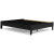 Ashley Finch Black Queen Platform Bed with Mattress EB3392/113/M727/31