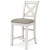 Ashley Robbinsdale Antique White Counter Height Dining Table and 6 Barstools D642/13B/13T/124(6)